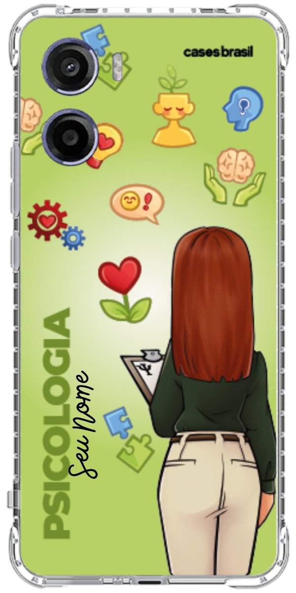 Capinha para celular Psicologia - Boneca Profissão Com Fundo