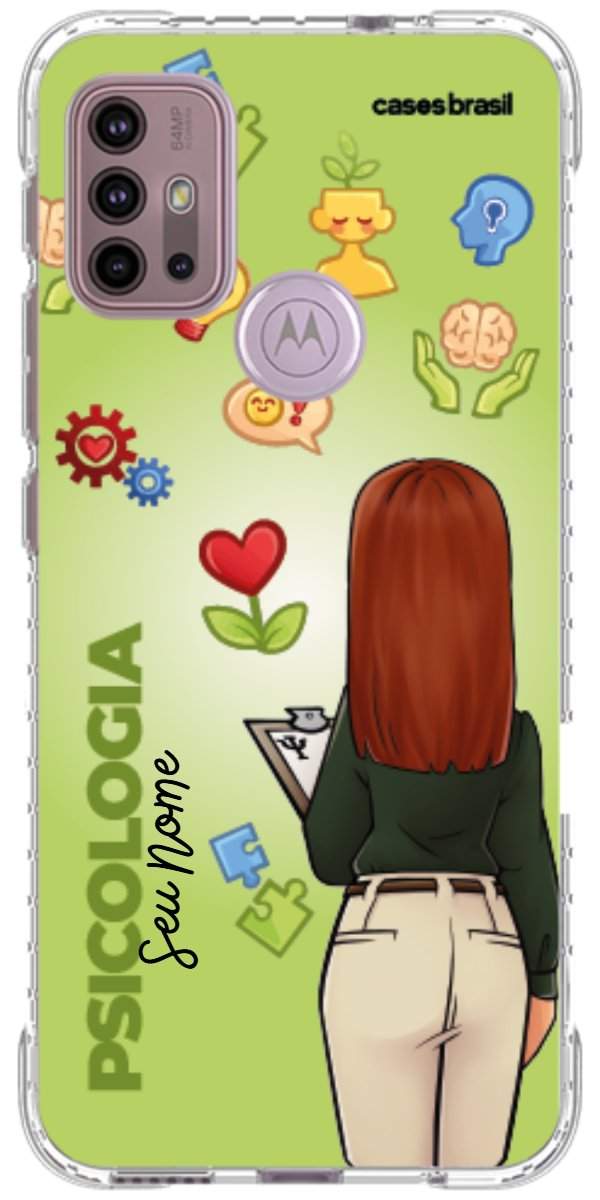 Capinha para celular Psicologia - Boneca Profissão Com Fundo