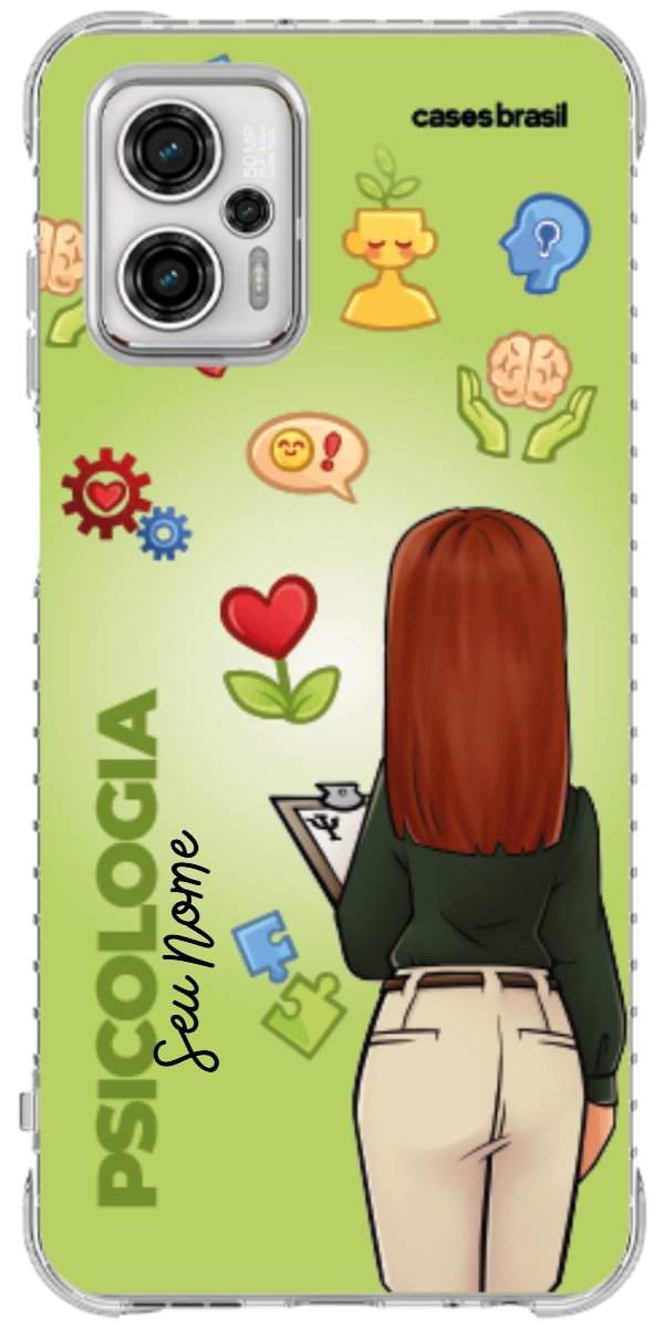Capinha para celular Psicologia - Boneca Profissão Com Fundo