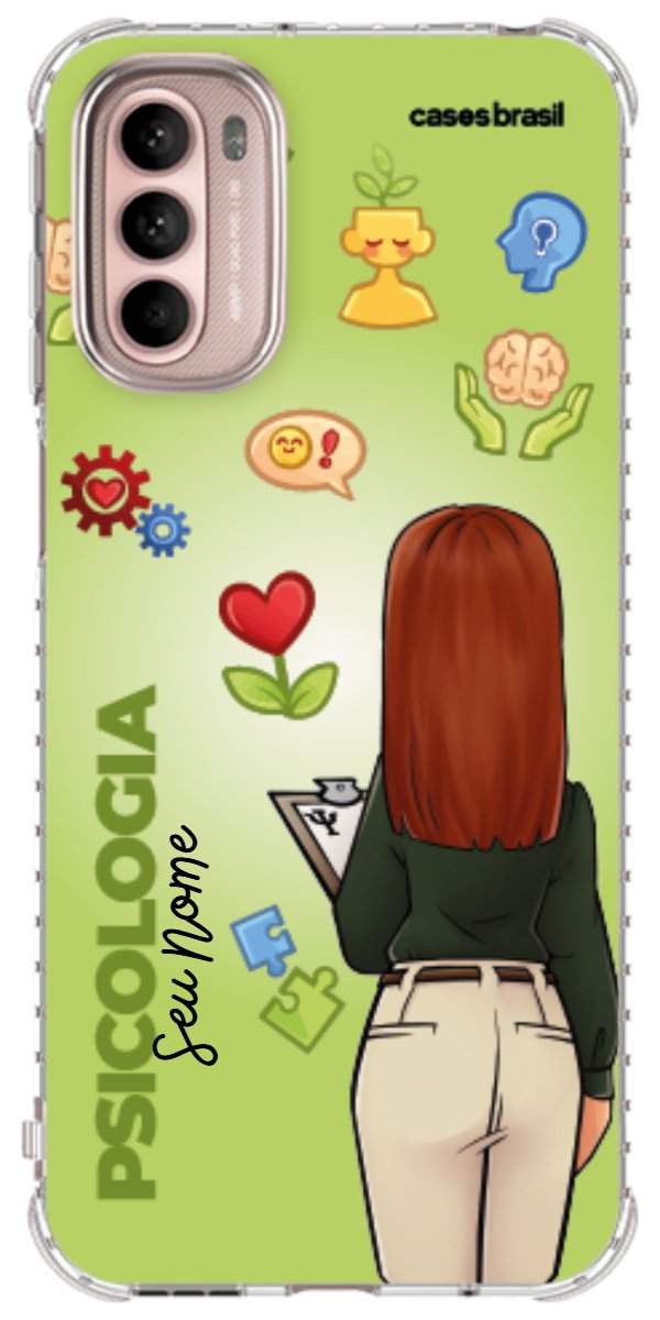 Capinha para celular Psicologia - Boneca Profissão Com Fundo