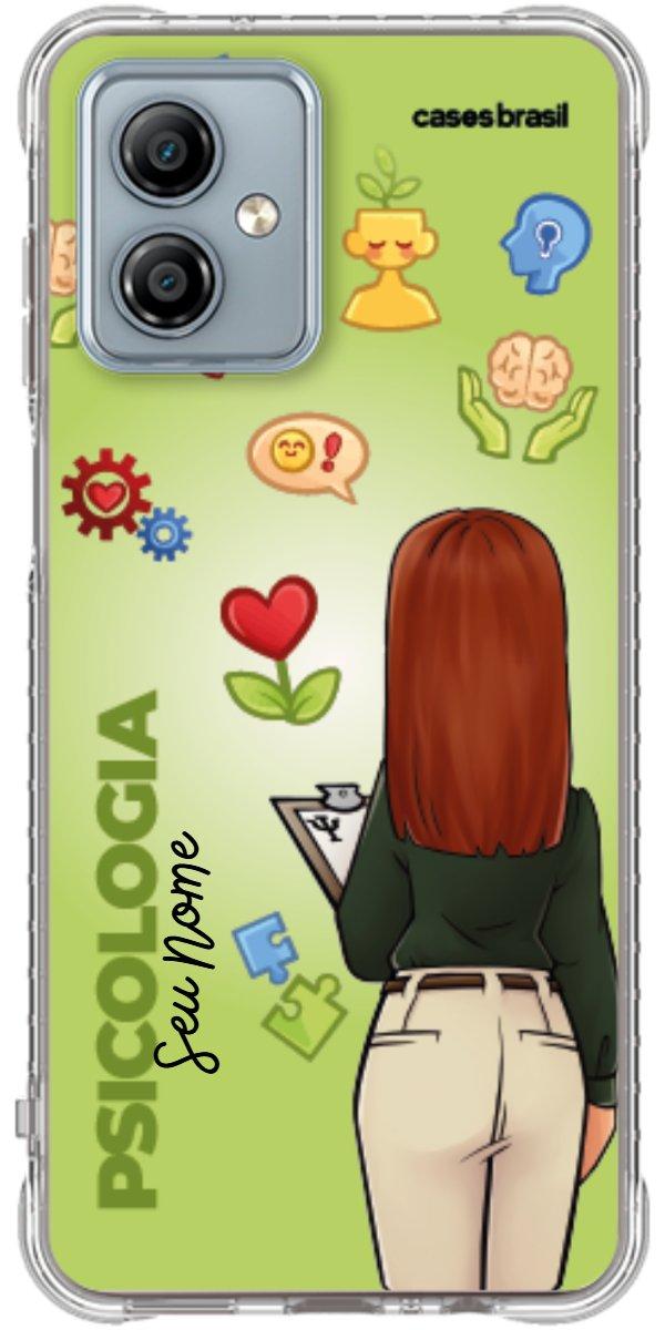 Capinha para celular Psicologia - Boneca Profissão Com Fundo