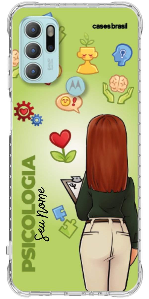 Capinha para celular Psicologia - Boneca Profissão Com Fundo