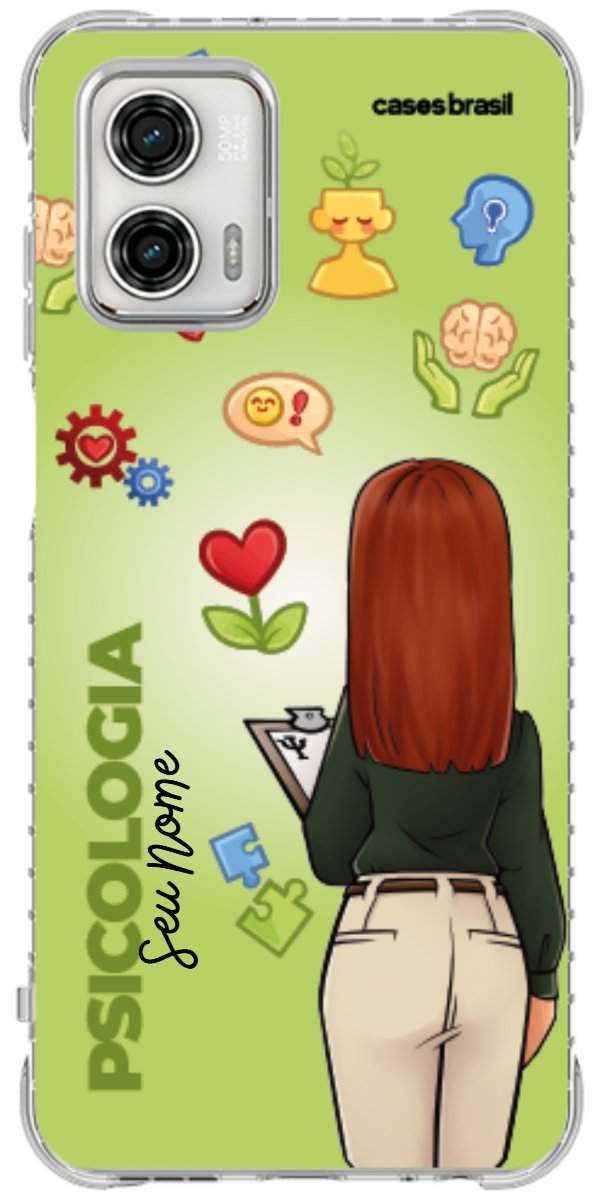 Capinha para celular Psicologia - Boneca Profissão Com Fundo