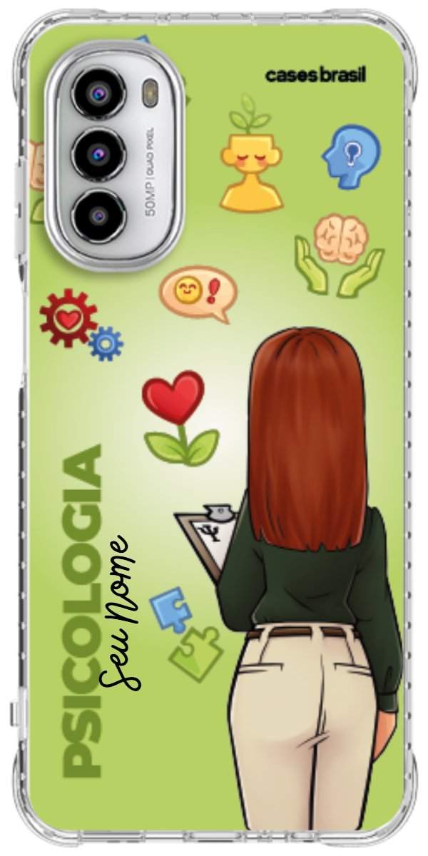 Capinha para celular Psicologia - Boneca Profissão Com Fundo