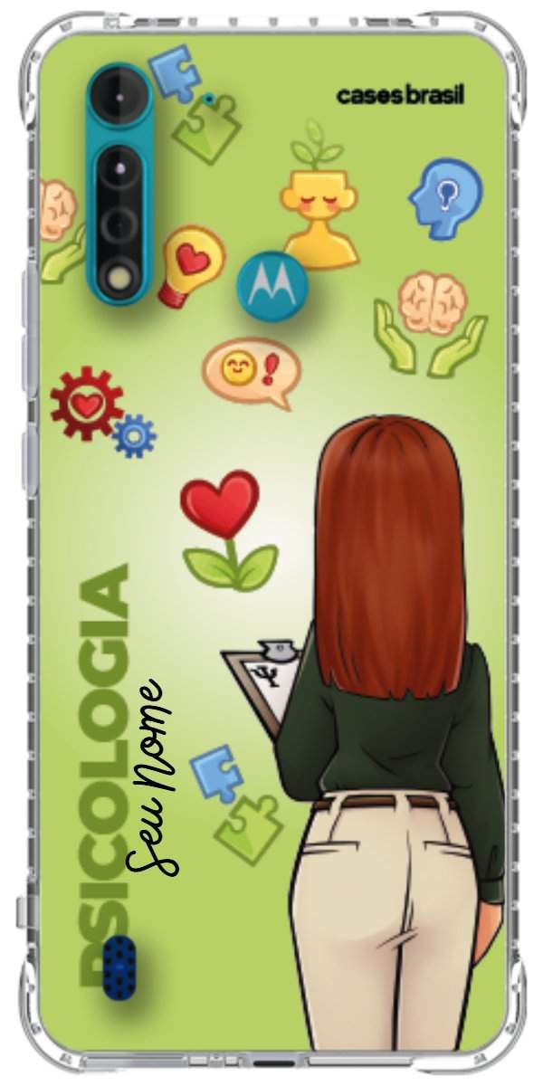 Capinha para celular Psicologia - Boneca Profissão Com Fundo