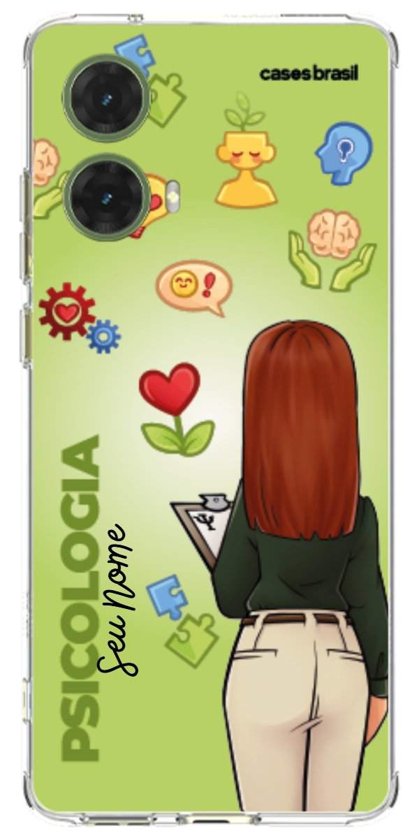 Capinha para celular Psicologia - Boneca Profissão Com Fundo