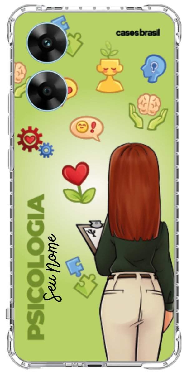 Capinha para celular Psicologia - Boneca Profissão Com Fundo