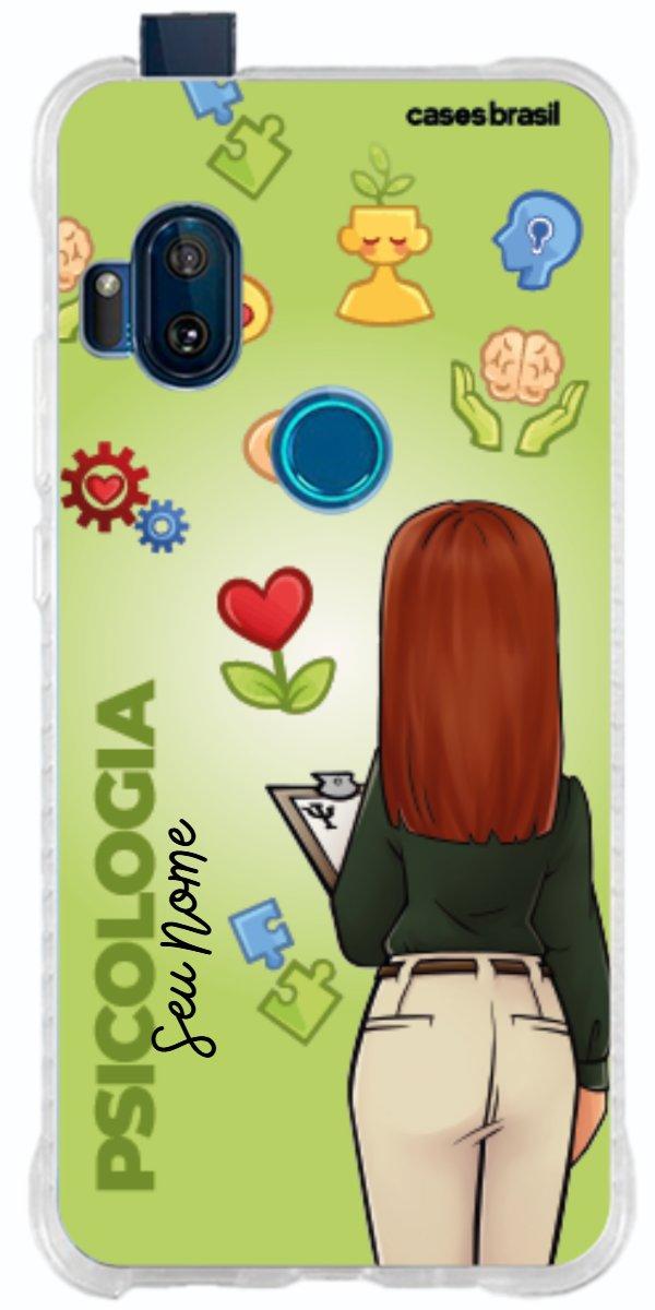 Capinha para celular Psicologia - Boneca Profissão Com Fundo