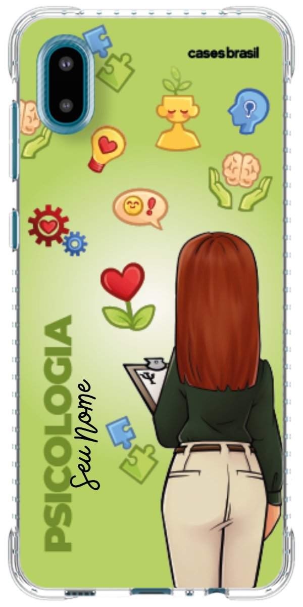 Capinha para celular Psicologia - Boneca Profissão Com Fundo