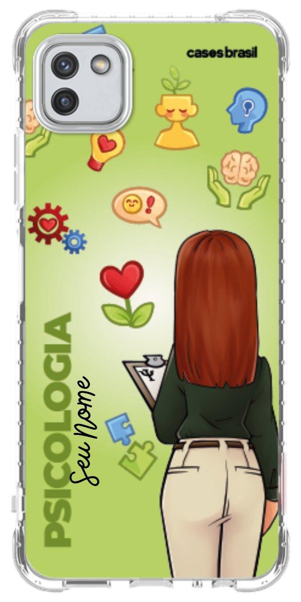 Capinha para celular Psicologia - Boneca Profissão Com Fundo