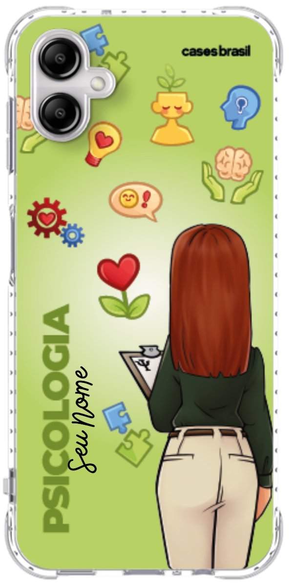 Capinha para celular Psicologia - Boneca Profissão Com Fundo