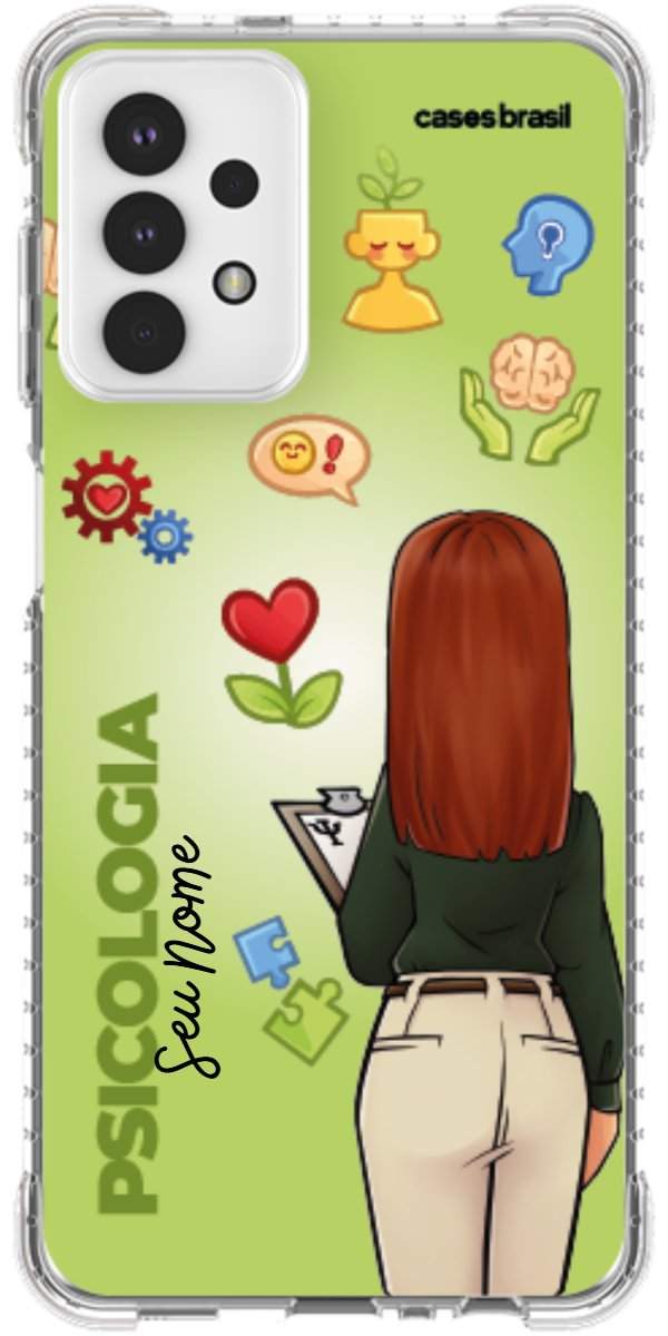 Capinha para celular Psicologia - Boneca Profissão Com Fundo