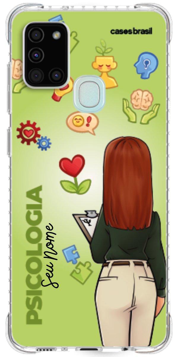 Capinha para celular Psicologia - Boneca Profissão Com Fundo