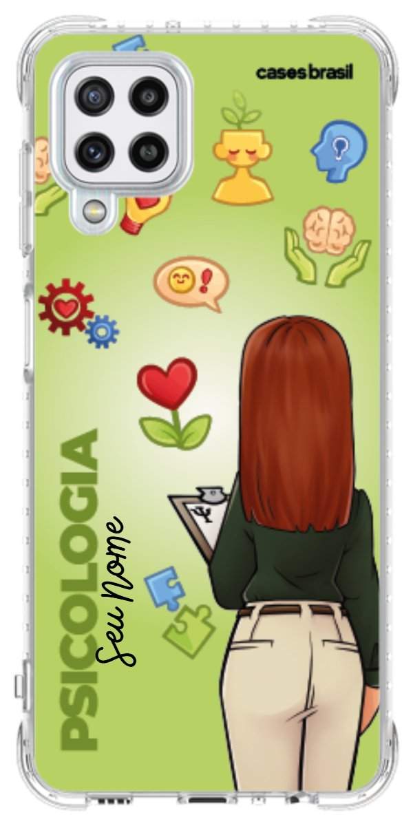 Capinha para celular Psicologia - Boneca Profissão Com Fundo