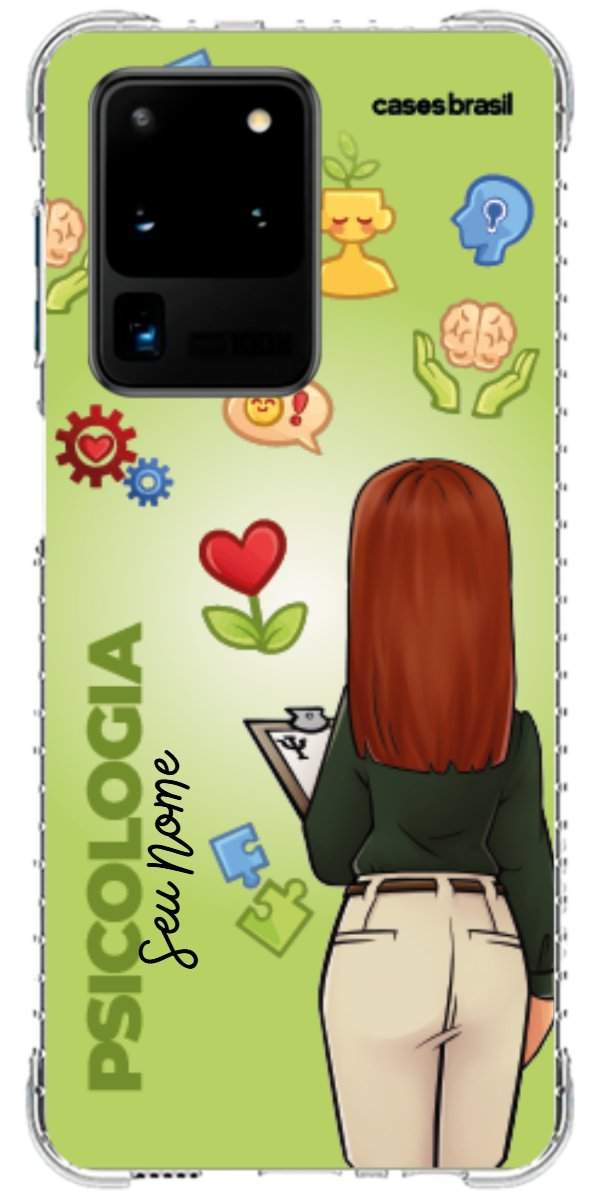 Capinha para celular Psicologia - Boneca Profissão Com Fundo