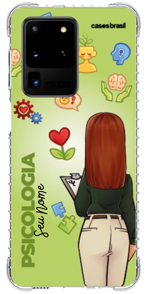 Capinha para celular Psicologia - Boneca Profissão Com Fundo