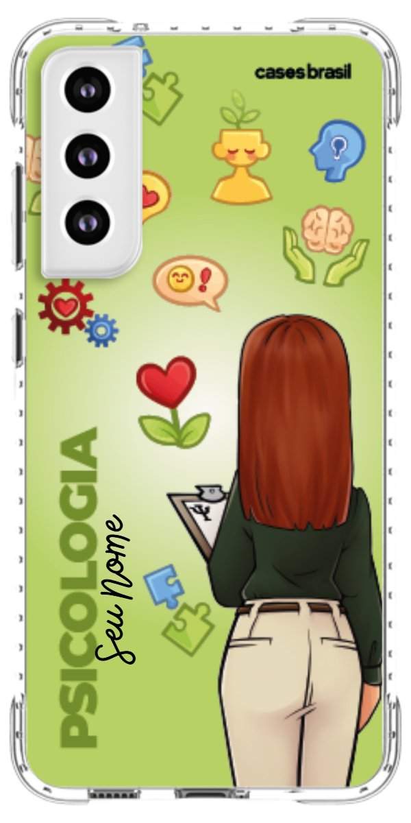 Capinha para celular Psicologia - Boneca Profissão Com Fundo