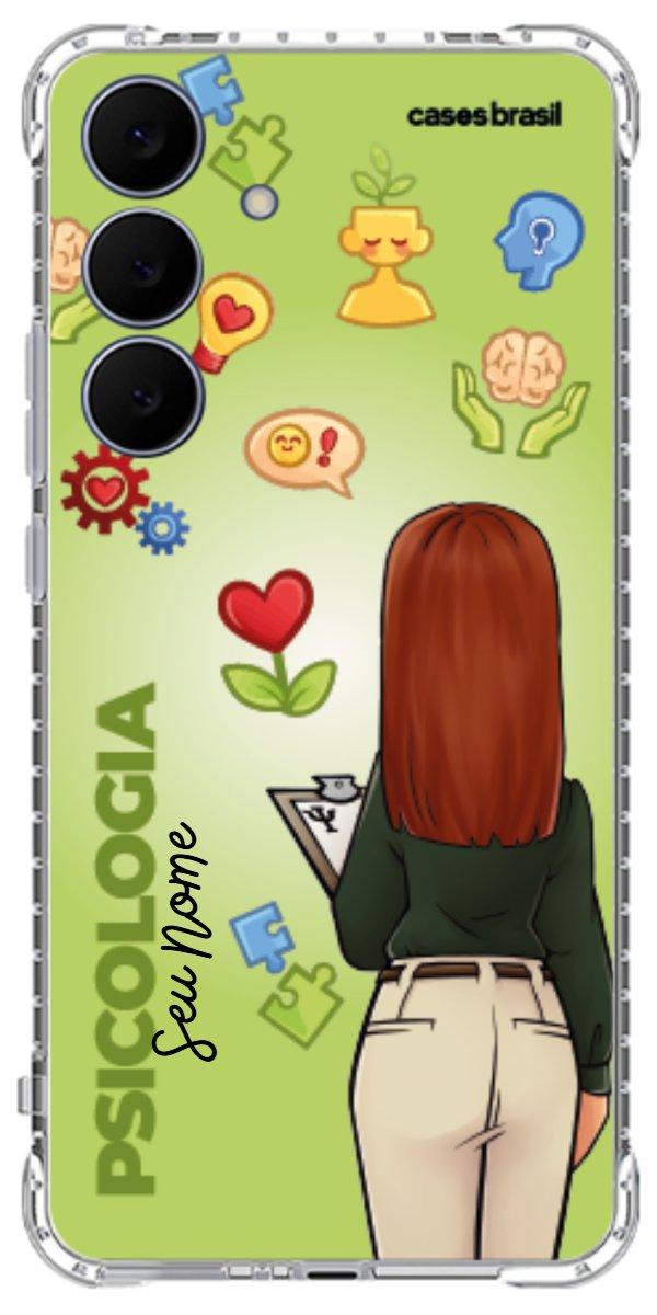 Capinha para celular Psicologia - Boneca Profissão Com Fundo