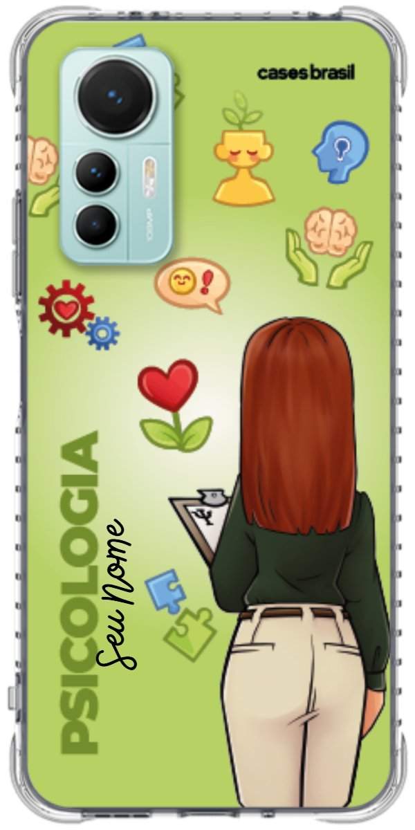 Capinha para celular Psicologia - Boneca Profissão Com Fundo