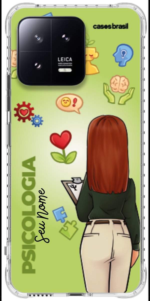 Capinha para celular Psicologia - Boneca Profissão Com Fundo