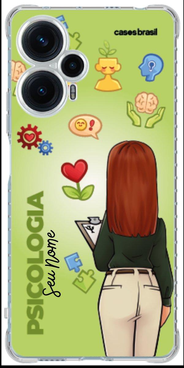 Capinha para celular Psicologia - Boneca Profissão Com Fundo