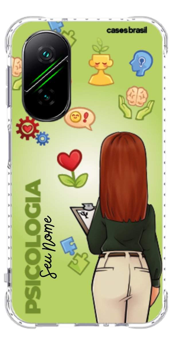 Capinha para celular Psicologia - Boneca Profissão Com Fundo