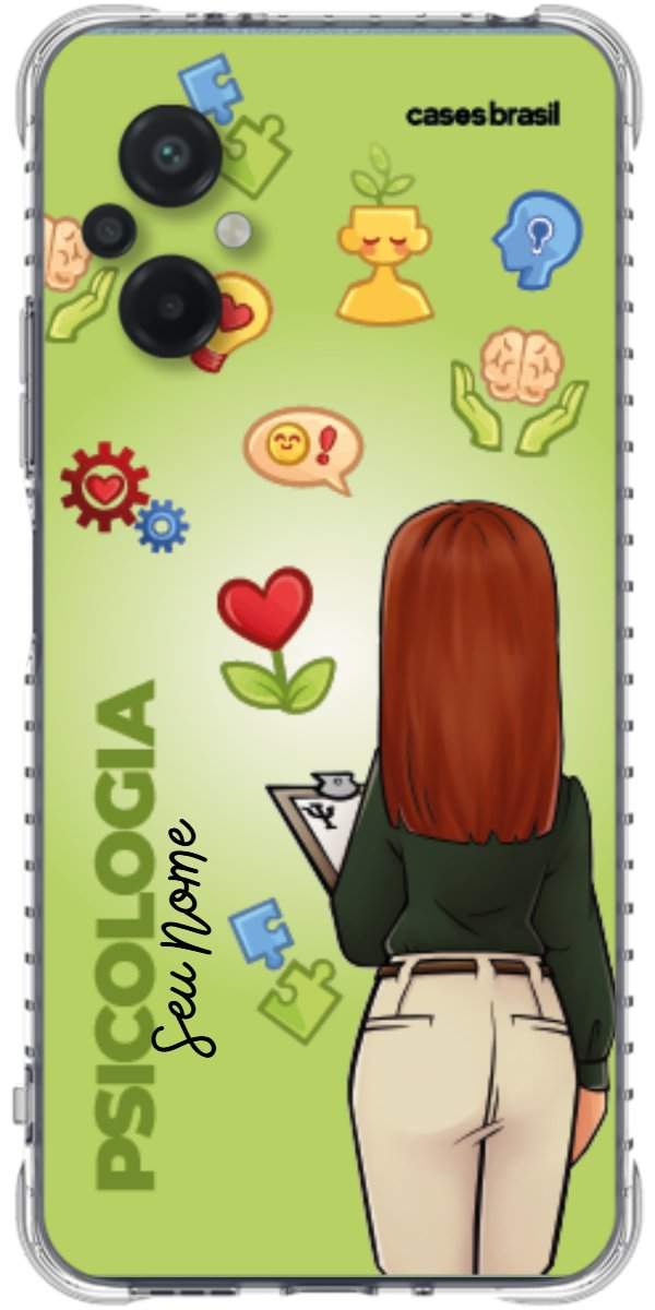 Capinha para celular Psicologia - Boneca Profissão Com Fundo