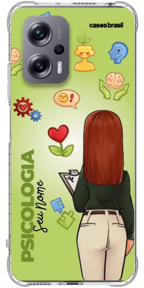 Capinha para celular Psicologia - Boneca Profissão Com Fundo