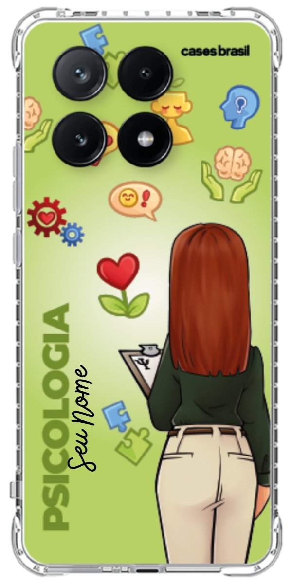 Capinha para celular Psicologia - Boneca Profissão Com Fundo