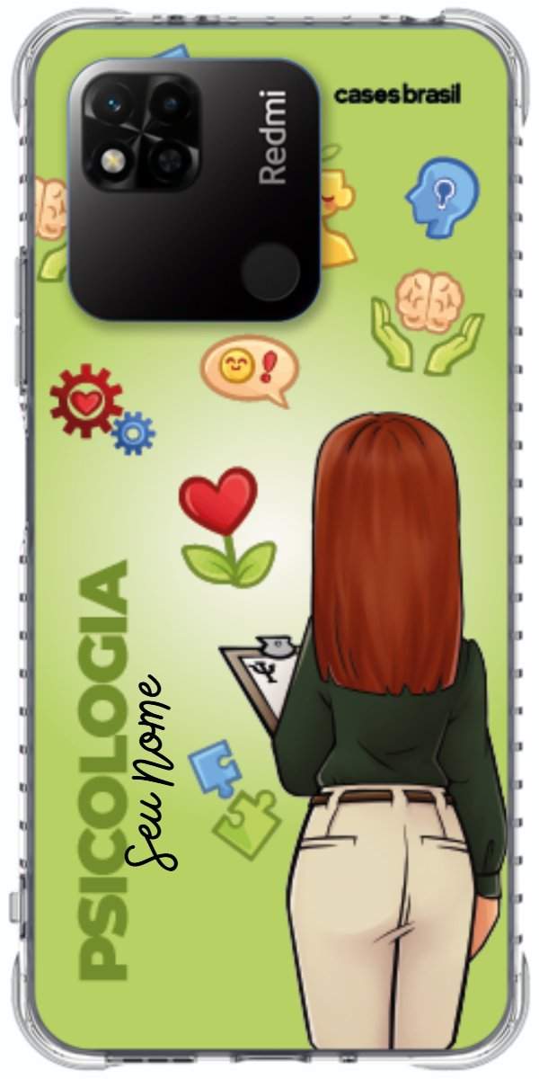 Capinha para celular Psicologia - Boneca Profissão Com Fundo