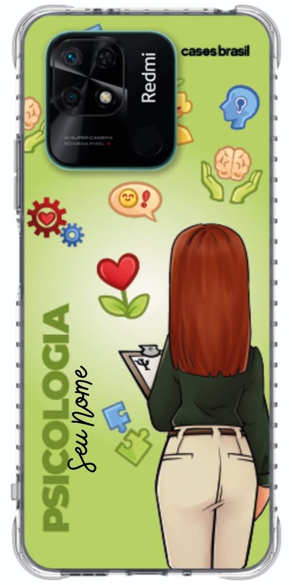 Capinha para celular Psicologia - Boneca Profissão Com Fundo