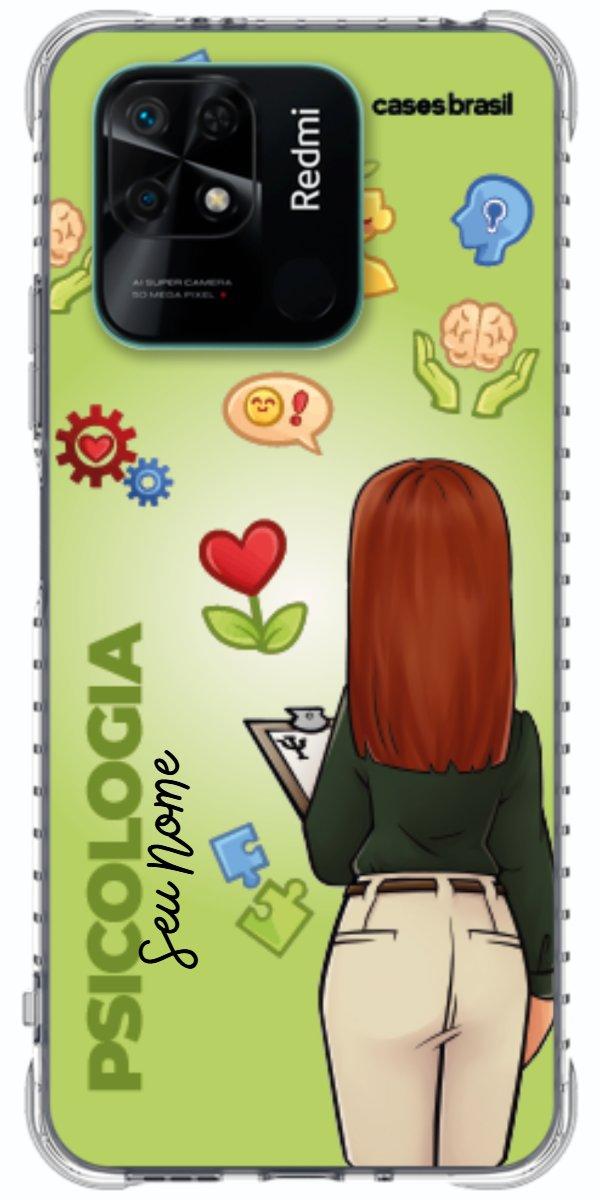 Capinha para celular Psicologia - Boneca Profissão Com Fundo