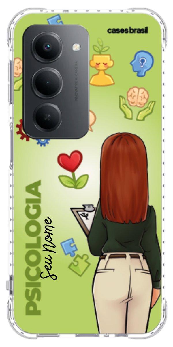 Capinha para celular Psicologia - Boneca Profissão Com Fundo