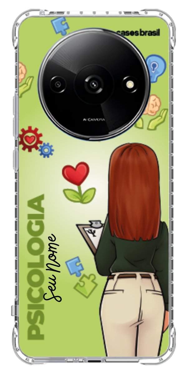Capinha para celular Psicologia - Boneca Profissão Com Fundo