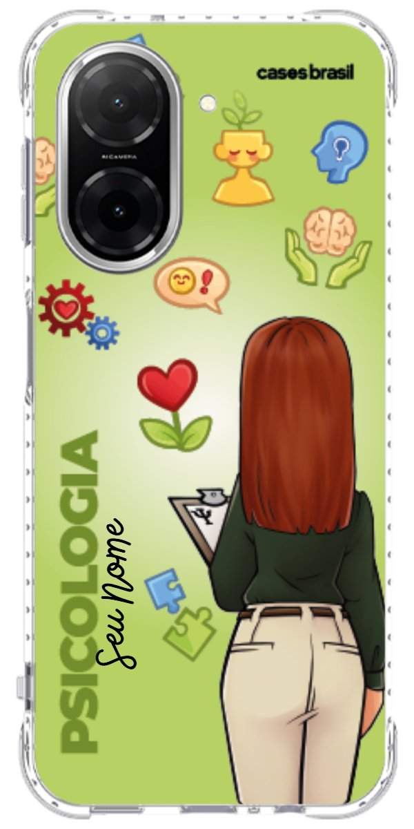 Capinha para celular Psicologia - Boneca Profissão Com Fundo