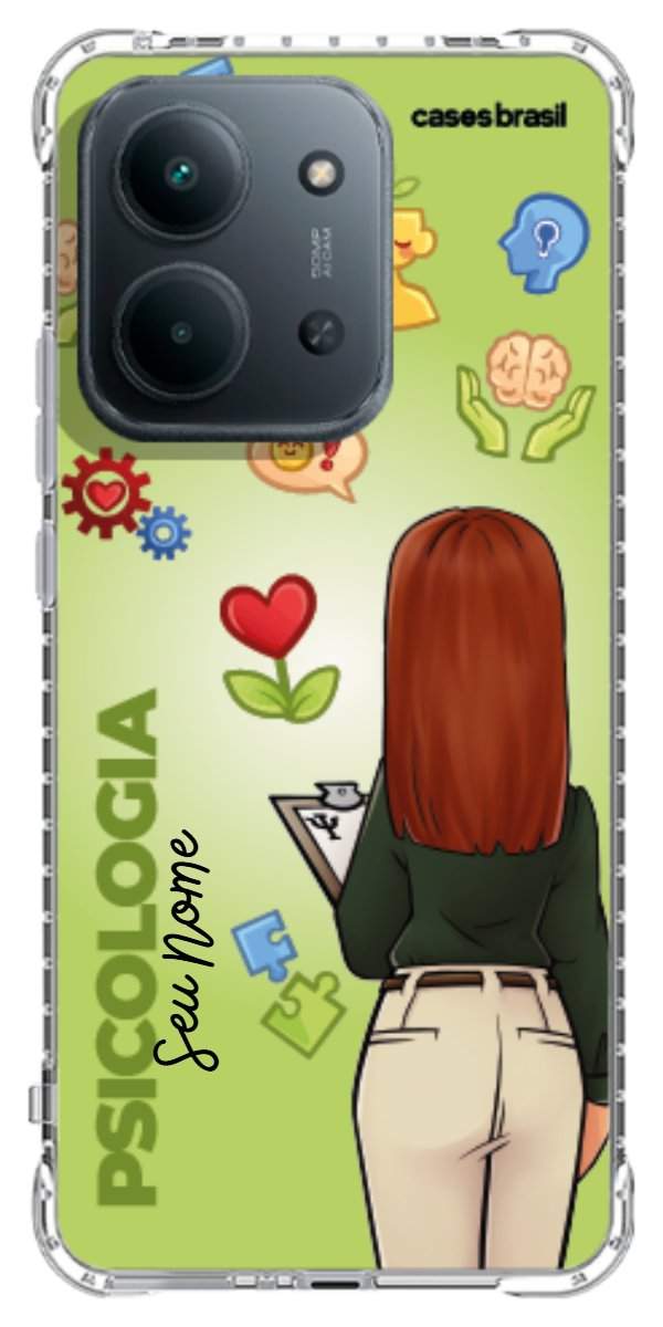 Capinha para celular Psicologia - Boneca Profissão Com Fundo