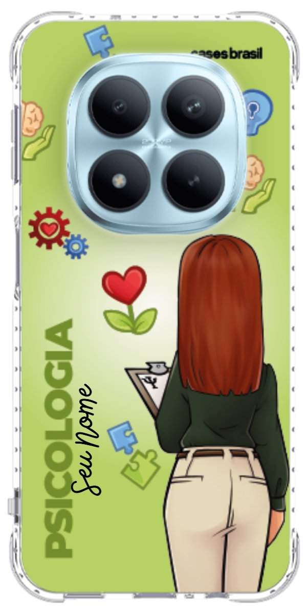 Capinha para celular Psicologia - Boneca Profissão Com Fundo