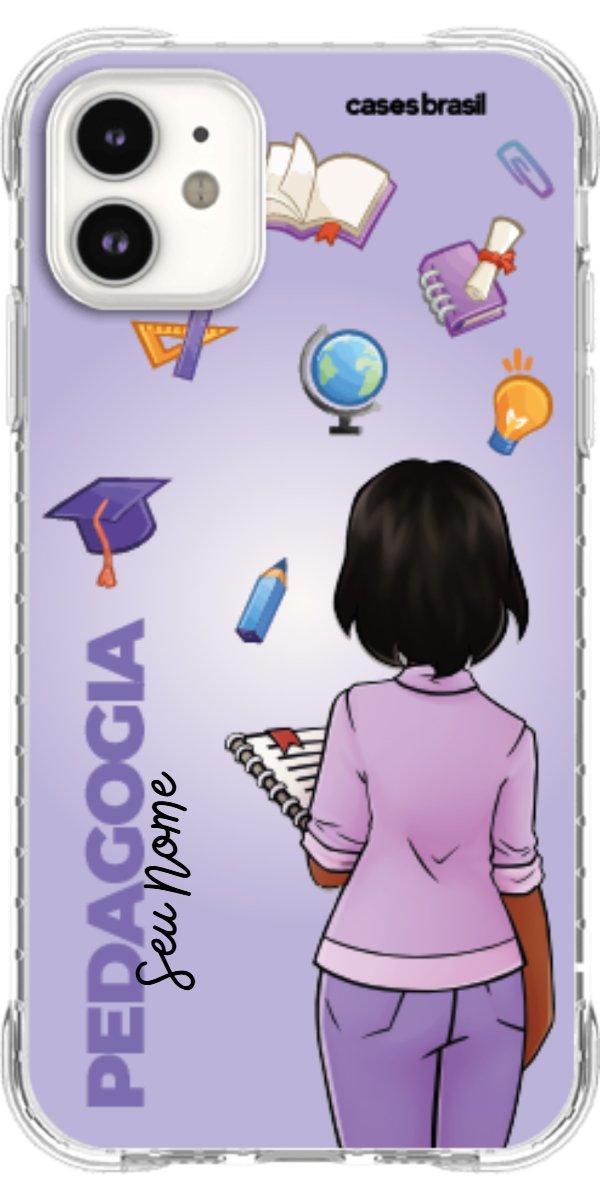 Capinha para celular Pedagogia - Boneca Profissão Com Fundo