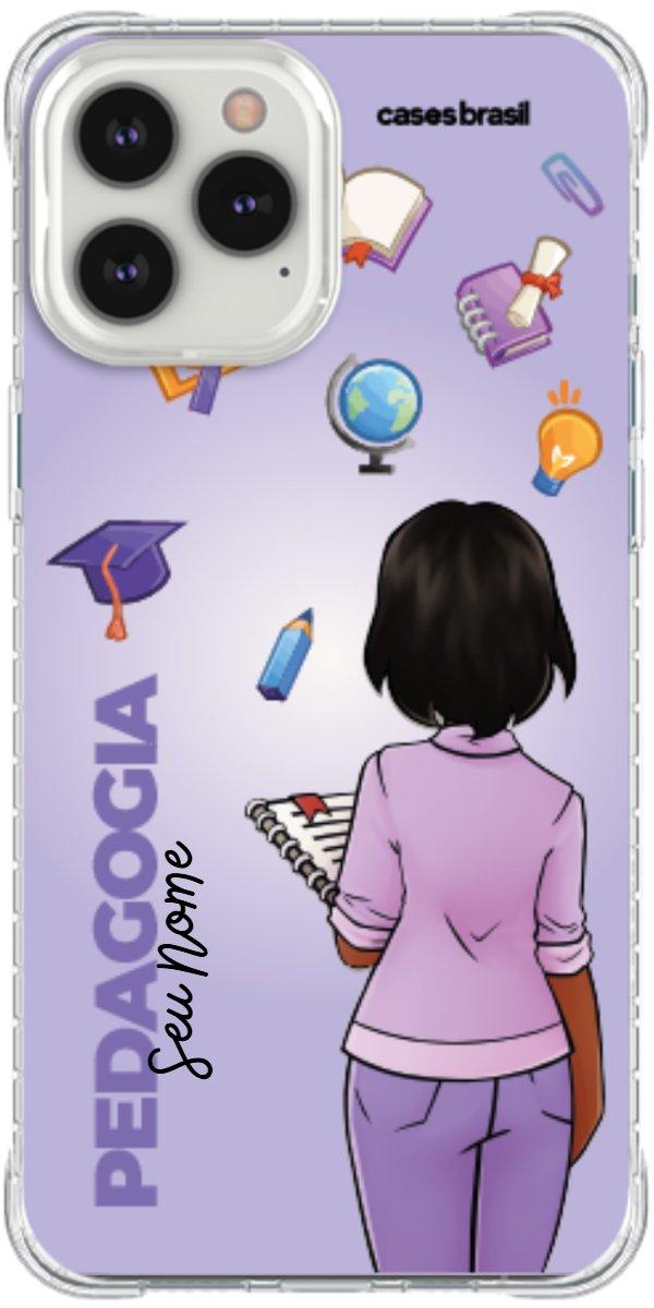 Capinha para celular Pedagogia - Boneca Profissão Com Fundo