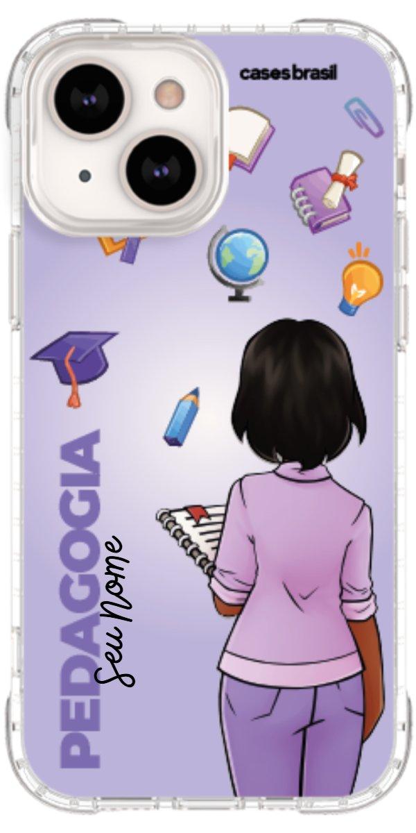 Capinha para celular Pedagogia - Boneca Profissão Com Fundo