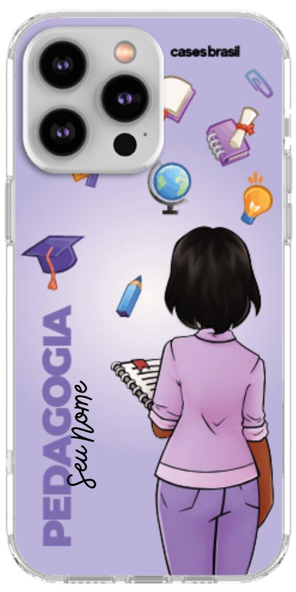 Capinha para celular Pedagogia - Boneca Profissão Com Fundo