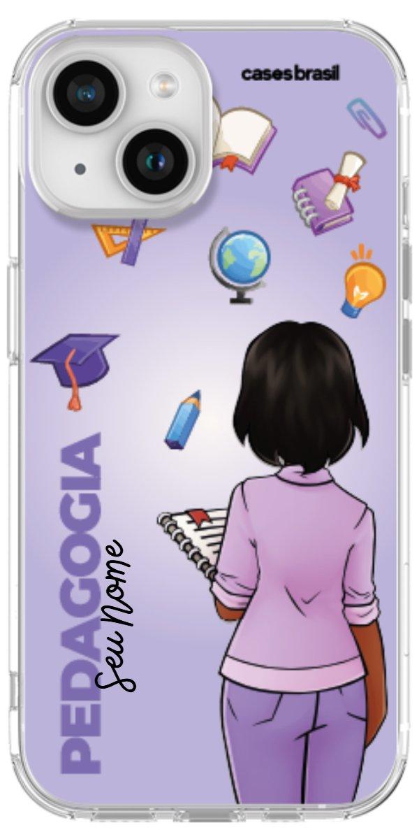 Capinha para celular Pedagogia - Boneca Profissão Com Fundo
