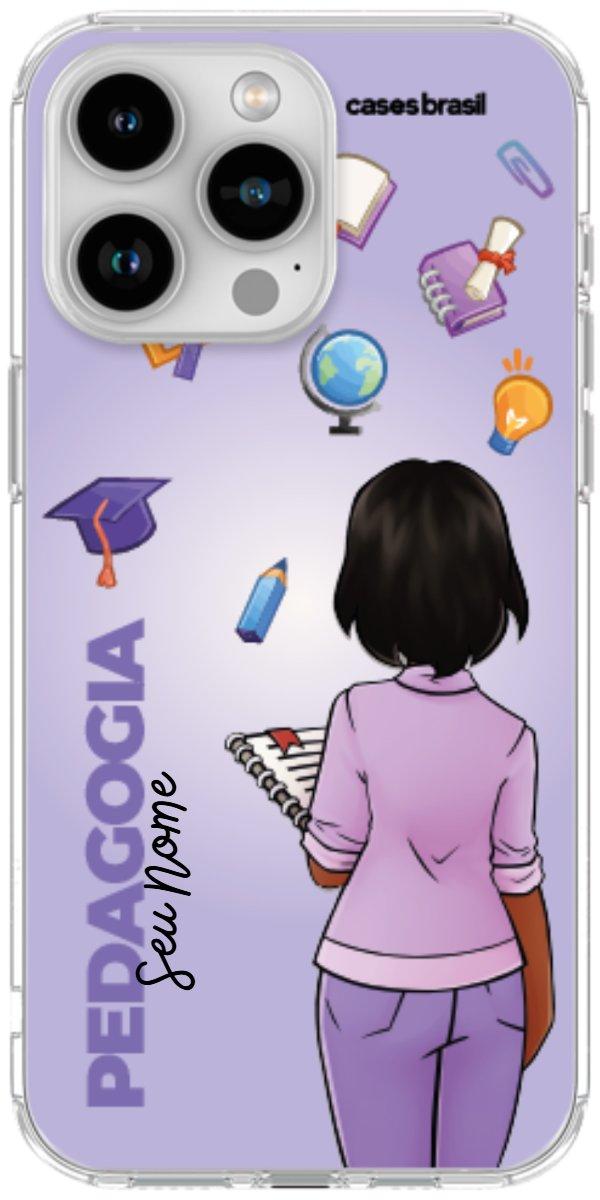 Capinha para celular Pedagogia - Boneca Profissão Com Fundo