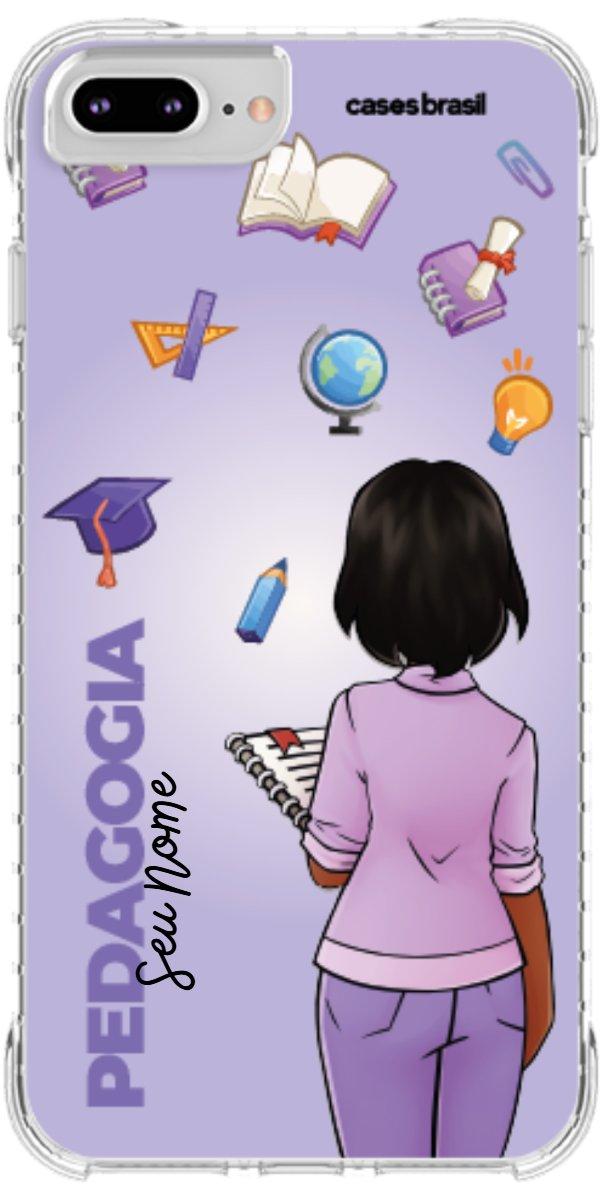 Capinha para celular Pedagogia - Boneca Profissão Com Fundo