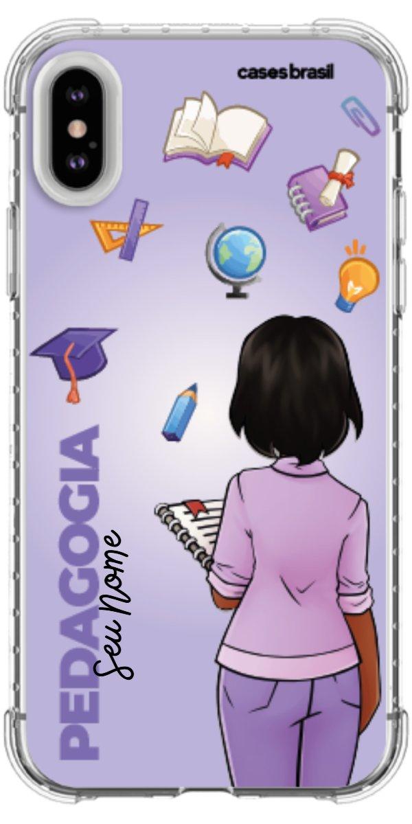 Capinha para celular Pedagogia - Boneca Profissão Com Fundo