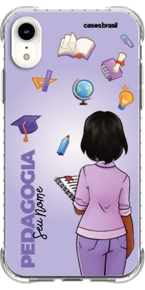 Capinha para celular Pedagogia - Boneca Profissão Com Fundo