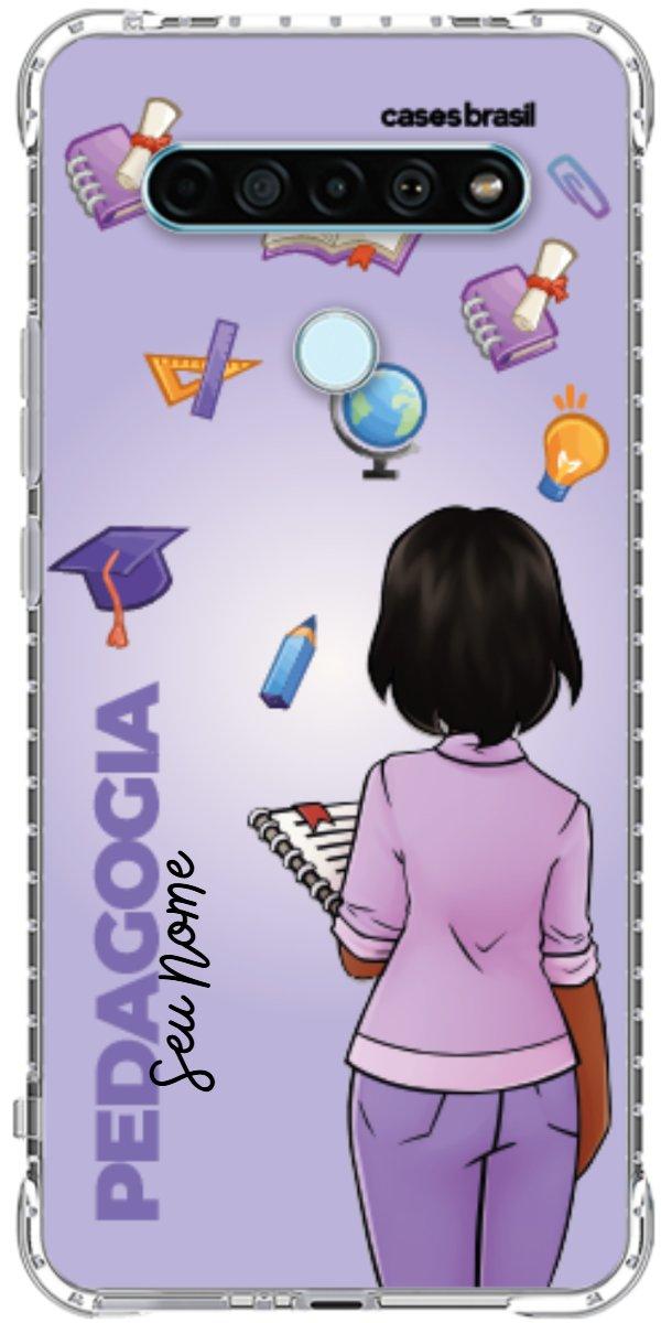 Capinha para celular Pedagogia - Boneca Profissão Com Fundo