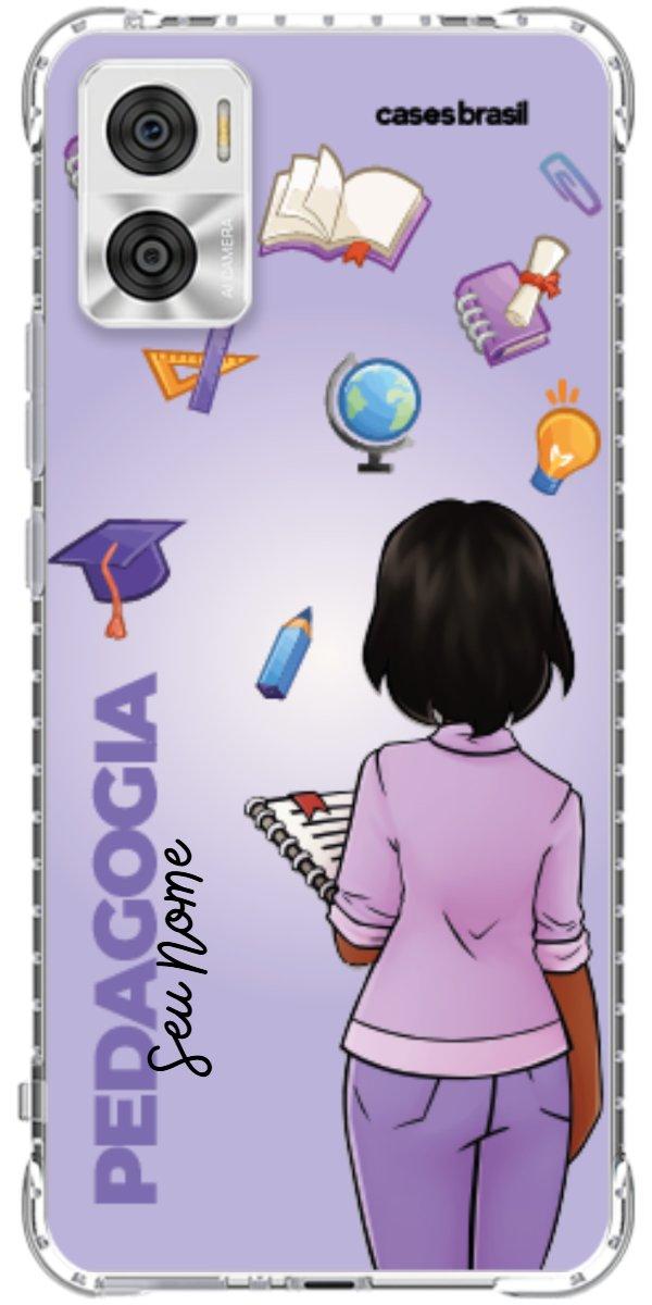 Capinha para celular Pedagogia - Boneca Profissão Com Fundo