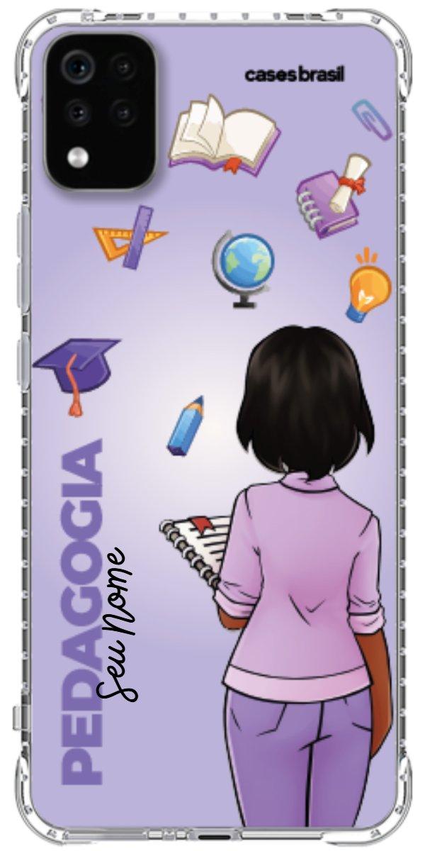 Capinha para celular Pedagogia - Boneca Profissão Com Fundo