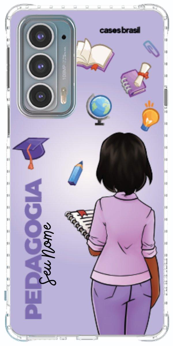 Capinha para celular Pedagogia - Boneca Profissão Com Fundo